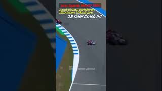 CRASSSSHHH 13 Rider jatuh di GP Jerez sprintracemotogp motogp2024 [upl. by Aihsilef]