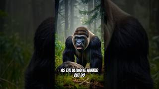 Grizzly Bear vs Silverback Gorilla battle wildlife animals shorts music [upl. by Belamy]