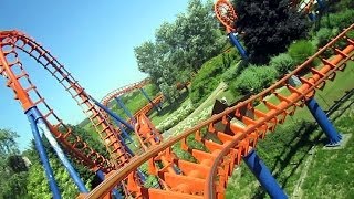 Waly Coaster front seat onride HD POV Walygator Parc [upl. by Ahsimak]