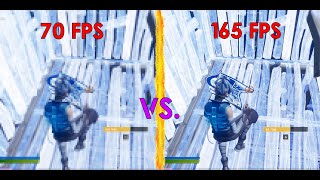 Trying 165 fps for the first time in Fortnite [upl. by Recha709]