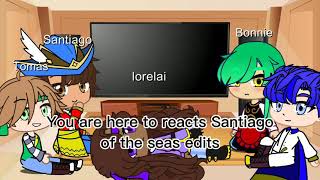 Santiago of the seas character react to edits💕Gacha club [upl. by Ottavia850]