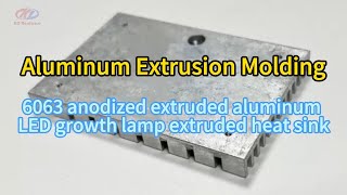 6063 anodized extruded aluminum LED growth lamp extruded heat sink [upl. by Aeriel]