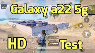 PUBG MOBILE  Samsung Galaxy a22 5g Graphics test  HD [upl. by Malan]