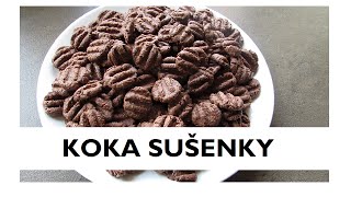 Recept na KOKA sušenky  kakaové mini sušenky [upl. by Caddaric]