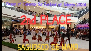 SAGUDSOD DE MANO 🏆2nd PLACE🏆 Division of Camarines Sur Festival of Talents 2024 Buyo Elem School [upl. by Aleac]