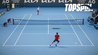 Top Spin 2K25  Daniil Medvedev Vs Matteo Berrettini I Australian Open I Legend Difficulty PS5 [upl. by Llehsam]