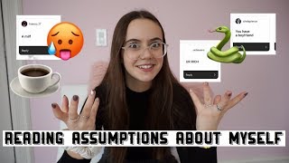 Reading Assumptions About Me  Spencer Barbosa [upl. by Einnep]