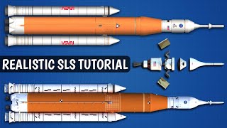 How To Build Realistic NASAs SLS Rocket in Spaceflight Simulator [upl. by Stalker]