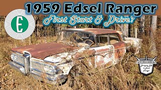 First START amp DRIVE in 30 Years 1959 Edsel Ranger  LAST TAGGED 1973  Fords Worst Experiment [upl. by Hewes]