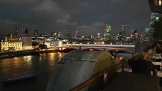 OXO TOWER JAZZ RESTAURANT VIEW London [upl. by Lapo]