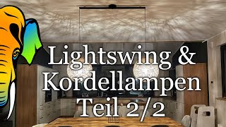 Lightswing mit Kordellampen  Teil 22  LampenschirmKugeln aus Jutegarn und Kleister selber machen [upl. by Sim893]