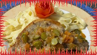 Recette Facile de Côte de Porc Sauce Charcutière  vidéo courte [upl. by Ylluz]