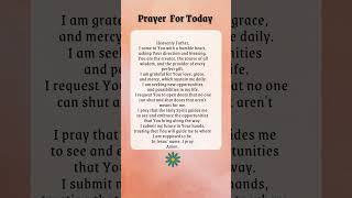 Morning Prayer  Prayer Of The Day [upl. by Siderf]