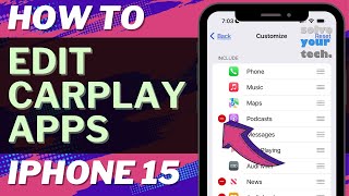 How to Customize CarPlay Apps on iPhone 15 [upl. by Earissed]