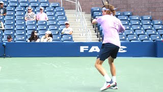 Andrey Rublev Forehand Technique Side View Slow Motion [upl. by Columbus]