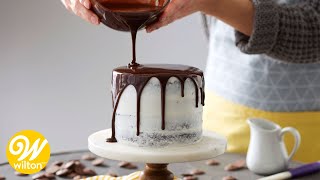 How to Make a Rich Chocolate Ganache Glaze Recipe  Wilton [upl. by Nadler221]