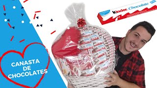 REGALOS PARA SAN VALENTÍN 🎁 CESTA DE CHOCOLATES 🍫❤️IDEAS FÁCILES PARA SAN VALENTÍN  SOY DE AMARTE [upl. by Tymon622]