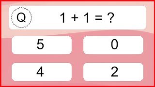 20 Addition Quiz Exercises for Kids [upl. by Filide90]