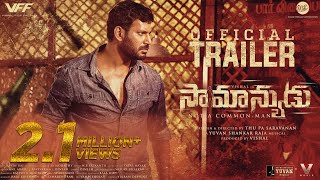 Saamanyudu Official Trailer  Vishal  Yuvan Shankar Raja  ThuPaSaravanan [upl. by Euqinobe]