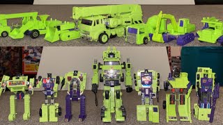 Transformers Generation one hauler and the constructicons G1 complete collection ehobby exclusive [upl. by Atnwahsal]