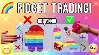 RAINBOW Fidget Trading With my Sister 🌈 WHO GOT SCAMMED 😤 FidgetTrading [upl. by Mad264]