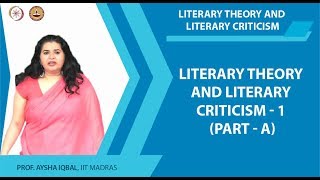 Introduction and Course overview Part A  Literary Theory and Literary Criticism [upl. by Leopold117]