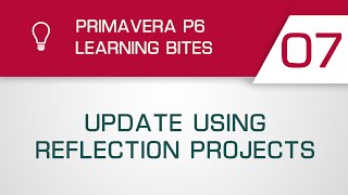 Primavera P6 Learning Bite 7  Update Using Reflection Projects Professional Client [upl. by Drue]