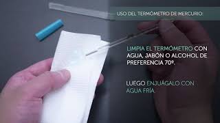 ULSTeCuida ¿Cómo medir la temperatura con un termómetro de mercurio [upl. by Erleena643]