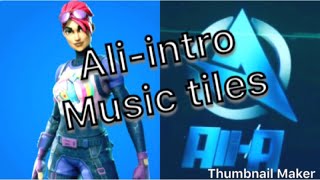 Alia Intro Music Tiles  Fortnite  Tutorial [upl. by Varney270]