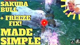 Sekiro  Sakura Bull Made Simple SUPERFAST FREEZE FIX Fountainhead Flower Viewing Stage [upl. by Lyndel832]