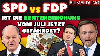 ⚡️EILMELDUNG❗️FDP und SPD im Zoff – ist die Rentenerhöhung vom Juli jetzt gefährdet [upl. by Hephzipa]