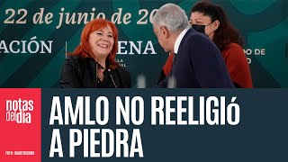 AMLO no intervino en la reelección de Piedra responde Claudia “a la comentocracia” [upl. by Iturhs]