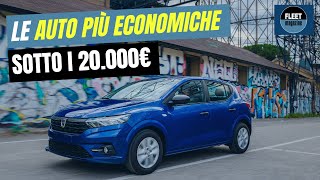 Le auto più economiche tutte sotto i 20000€ [upl. by Meit]