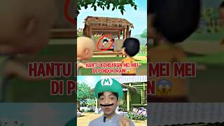 Hantu Kembaran Mei Mei Di Pondok Main‼️😱 shorts upinipin animasi fyp [upl. by Kai]