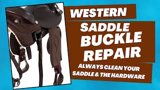 Replacing the Stirrup Buckle on a Western Saddle [upl. by Yadahs875]