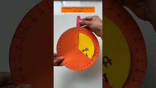 Rotating Protractor diymath mathgames mathgamesforkids [upl. by Modie]