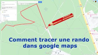 Comment tracer une rando dans google maps [upl. by Kcirdahc]