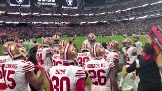 49ers’ WILD boxing entrance vs Raiders [upl. by Akiaki]