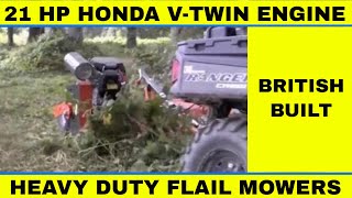 Tough ATV Flail Mower Handling Woodland Mowing with ease [upl. by Campos999]