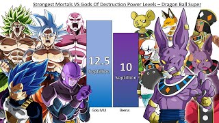 Strongest Mortals VS Gods Of Destruction POWER LEVELS  Dragon Ball Super [upl. by Kayley602]