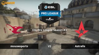 mousesports vs Astralis  ESL Pro League Season 3  dedust2 [upl. by Relyhs]