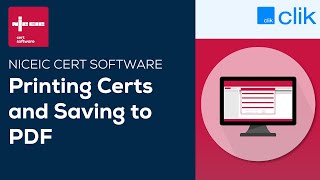 Printing Certs and Saving to PDF  NICEIC Cert Software [upl. by Yoong]