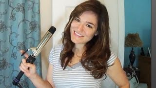 Style thick hair with a curling iron for natural beachy waves [upl. by Onofredo929]