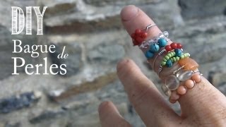 Comment faire une Bague de perles [upl. by Fritzie846]