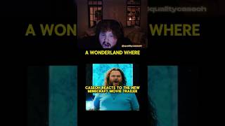 Caseoh reacts to the new Minecraft movie trailer caseoh caseohgames caseohclips shorts [upl. by Aliekat345]