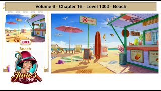 Junes Journey  Volume 6  Chapter 16  Level 1303  Beach Complete Gameplay in order [upl. by Wilona]