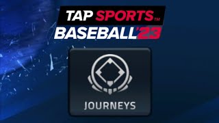 TRYING THE NEW JOURNEYS MODE  MLB Tap Sports Baseball 23 Gameplay [upl. by Harrie]