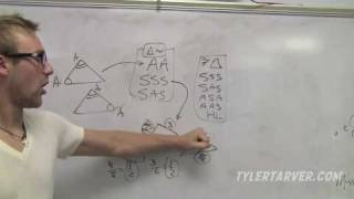 Triangle Similarity AA SSS and SAS  GEOMETRY [upl. by Kasey]