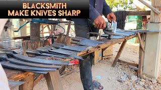 Excellent Blacksmith Process Of Knives  How To Blacksmith Making Knives Sharpblacksmithkh [upl. by Gregg]