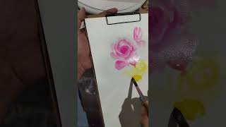 art flowerart youtubeshorts painting shorts [upl. by Sualokin797]